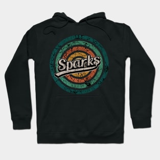 Sparks // Retro Circle Crack Vintage Hoodie